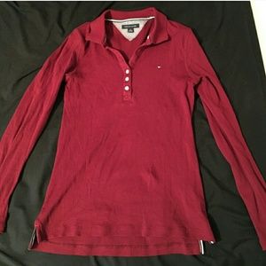 Burgundy Tommy Hilfiger Shirt